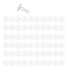 Pack of 60 No Drill Adhesive Ceiling Hooks for Convenient Hanging Perfect for Temporary Decoration Needs