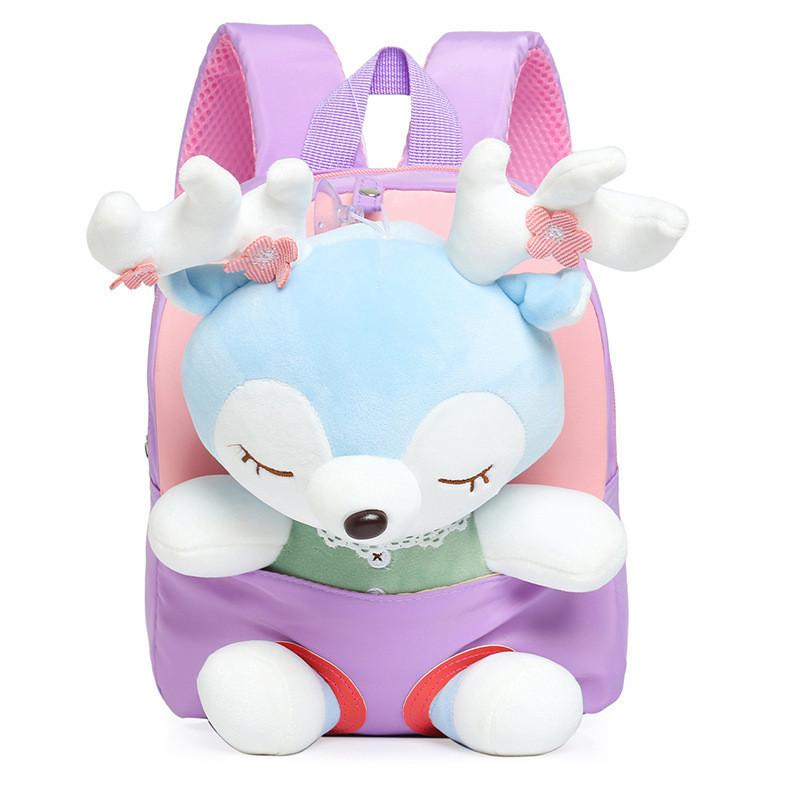 Adorable Cartoon Plush Toy Backpack For Toddlers And Kids In Fun Colors