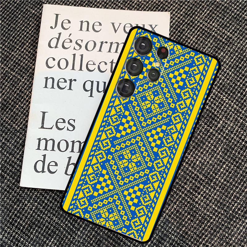 

Ukraine Ornament Pattern For Samsung Galaxy S24 S23 Ultra S22 S20 S21 FE S8 S9 S10 Note 10 Plus 20 Ultra Phone Case Galaxy S24