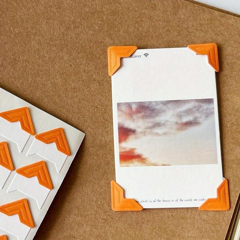 24pcs/sheet Self-adhesive Album Corner Sticker DIY scrapbook accessories, multi-color optional, memory preservation and production
