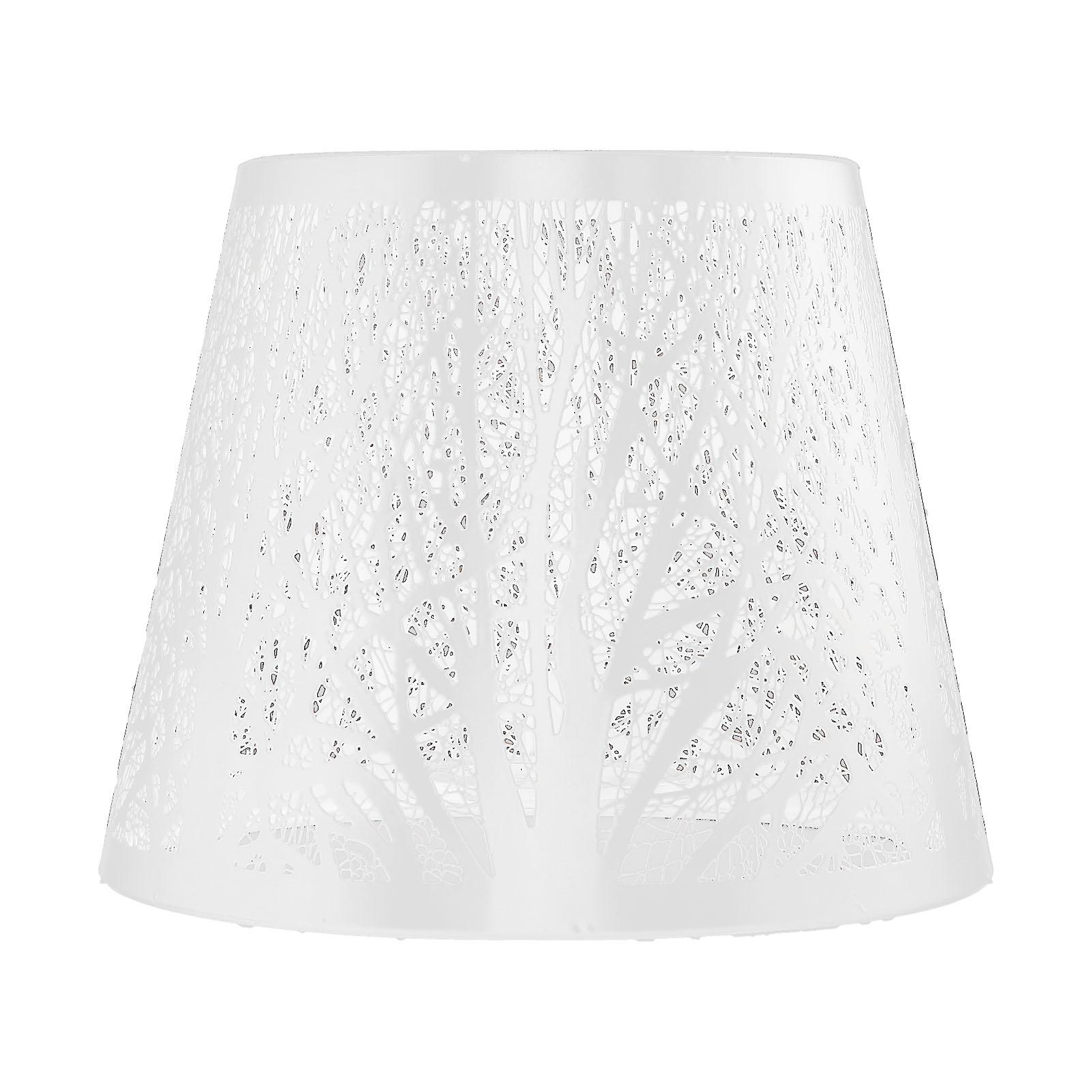 

E27 E26 Lampshade Modern Style Wrought Iron Carved Forest Tree Shaped Mini Lamp Shade Cover for Table Lamp Bedroom Bedside Decor белый
