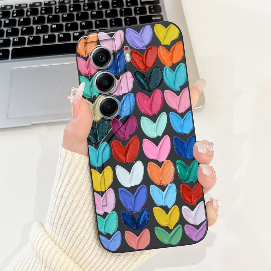 For Tecno Camon 40 Pro 4G Camon40 CM5 CM6 Cute Rabbit Cat Cartoon Phone Case For Camon 40 40Pro 4G Soft Silicone Cases Bumpers