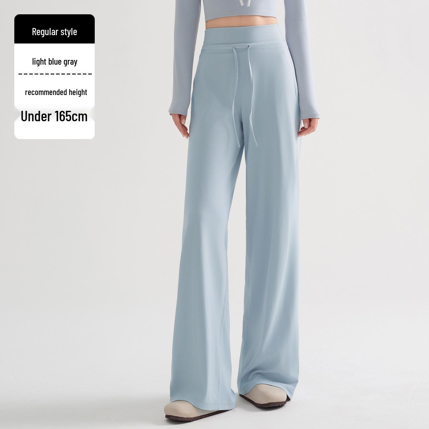 

Women s High-Waisted Wide-Leg Yoga Pants – Autumn/Winter Casual Loose Fit for Fitness and Slimming S