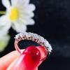 Cao Shi Celebrity Style Women's Single Row Zircon Pave Ring - Fashionable, Stackable Couple Ring