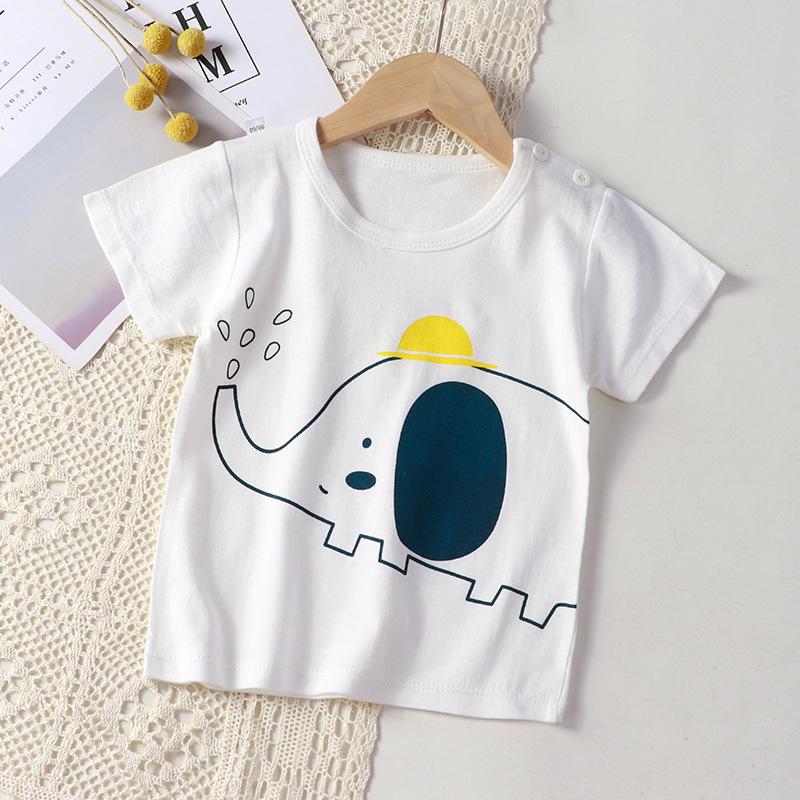 Summer Kids' Pure Cotton Short Sleeve T-shirt for Boys & Girls
