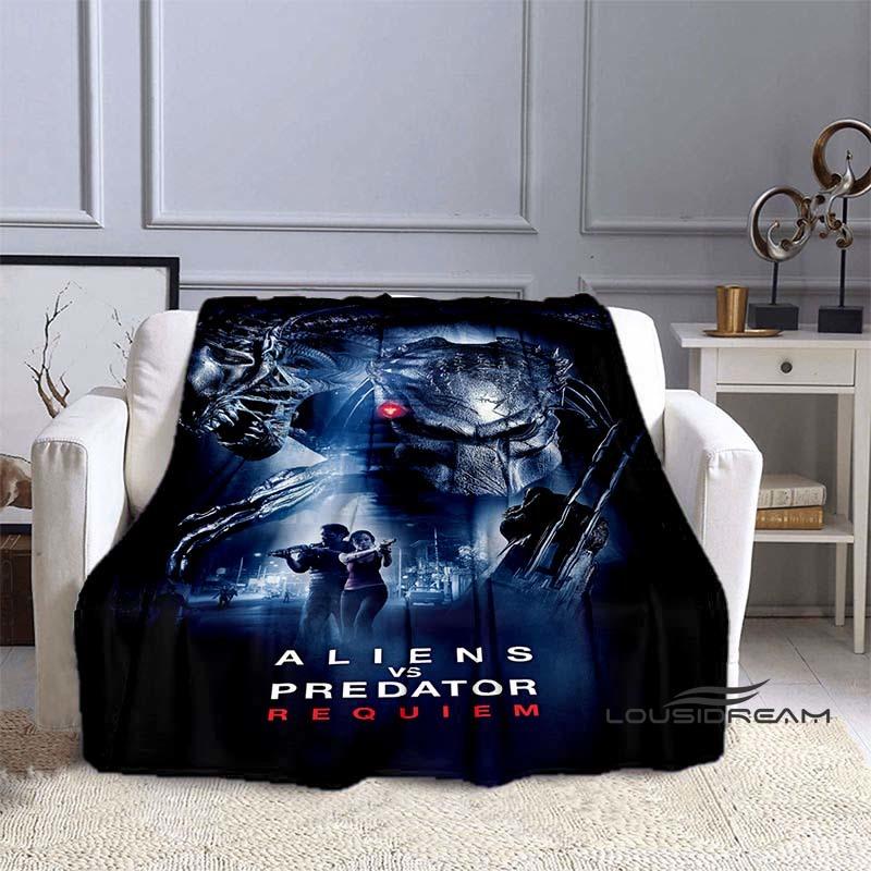 Alien Vs. Predator Printed Blanket Warm and Beautiful Flannel Soft and Comfortable Home Travel Bed Blanket Birthday Gift