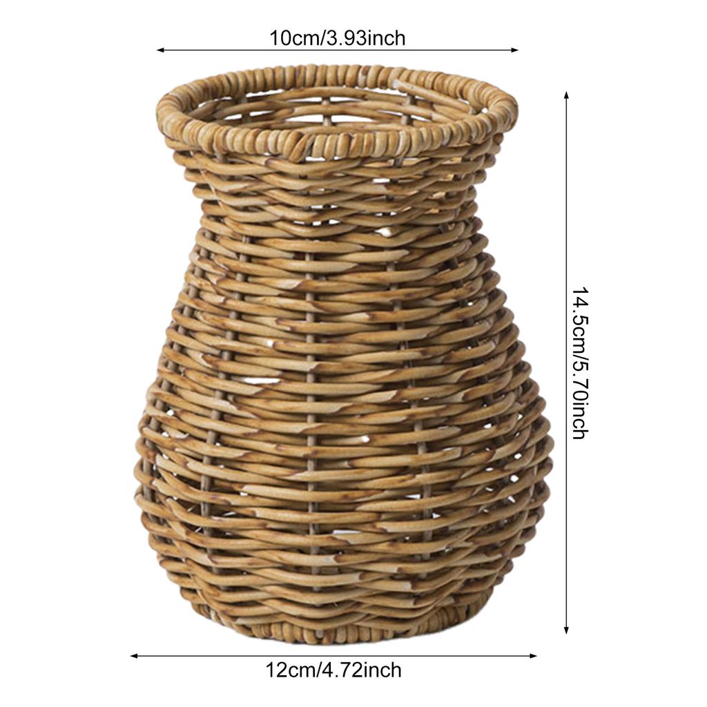 Handwoven Holder Natural Looking Decorative Vase for Living Room & Wedding Arrangements