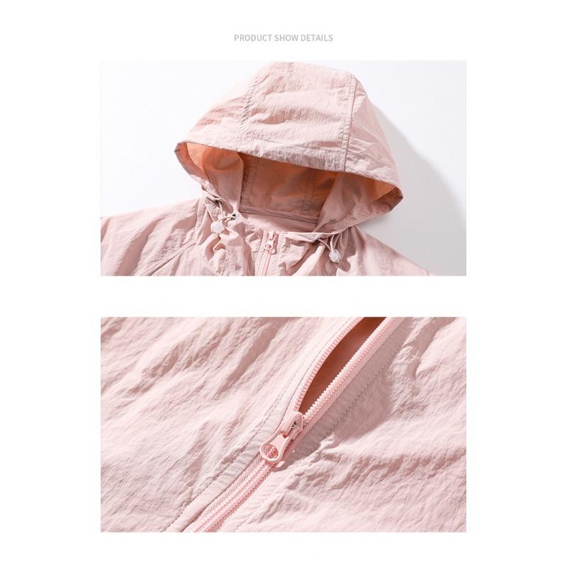 Summer Solid-color Casual Sun-protective Clothing Set with Hooded Thin Coat, Same Style for Both Men and Women, Three-piece Skinwear Set