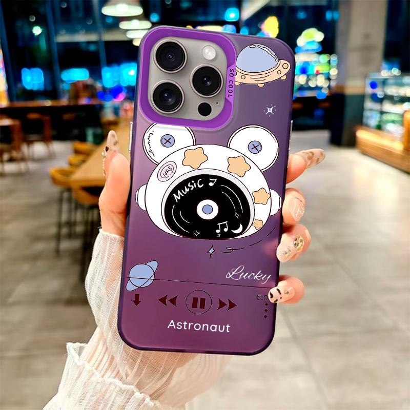 

Модный чехол Медведь-астронавт · Стиль межзвездной мелодии для серии vivo.vivo Y93,vivo Y17,vivo Y20,vivo Y32,vivo S16,S12,Y01,S10e,Y35+,Y7s,Y38... vivo Y93 фиолетовый