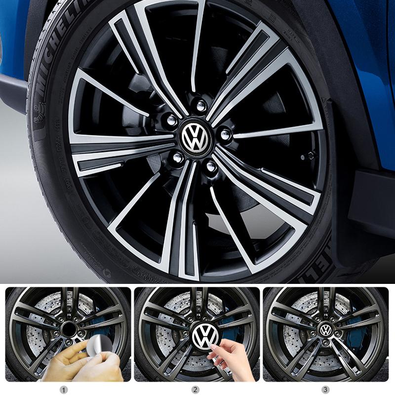 2026 New 4pcs For Volkswagen 56mm 65mm Car Wheel Center Hub Caps n Sticker Badge VW Jetta Golf Beetle CC EOS GTI MK2 MK4 MK5