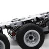 Non-Toxic 6-Wheel Trailer Assembly Mini Three-Axis Chassis Building Blocks 119Pcs Mechanical Unit Model Moc Technical Bricks Assembly