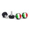 4pcs/set Car USA Italy Germany British Flag Metal Screws License Plate Bolts Auto Universal Car Accessories For VW BMW