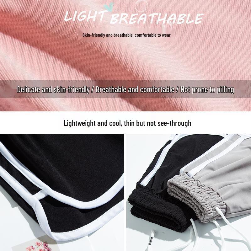 Plus Size Women’s Quick Dry Summer Running Shorts - High Waist, Loose, Trendy Wide-Leg for Yoga and Casual Wear