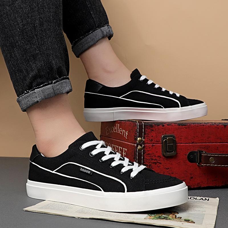 Ungdomsmote Casual Herre Canvas Sko Klassiske Allsidige Pustende Lavsko Myke Komfortable Trendy Sports Skateboard Sko