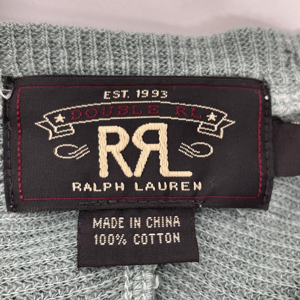 RRL Grün Waffel Langarm Thermounterhemd M grün Gebraucht