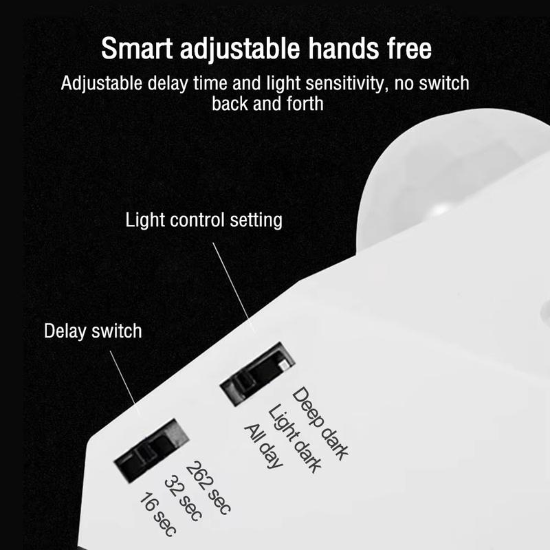 AC 85-265V LED Automatic Human Body Infrared PIR Sensor Bulb Light E27 Base PIR Motion Detector Wall Lamp Holder Socket