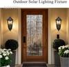 15 Inch Solar Outdoor Wall Lights, Dusk to Dawn, Remote Control, Black, for Porch, Yard, Garage