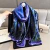 New Scarf Spring Autumn Fashion Floral Pashmina Shawl Wrap Women Silk Female Foulard Bufanda Scarves Beach Poncho