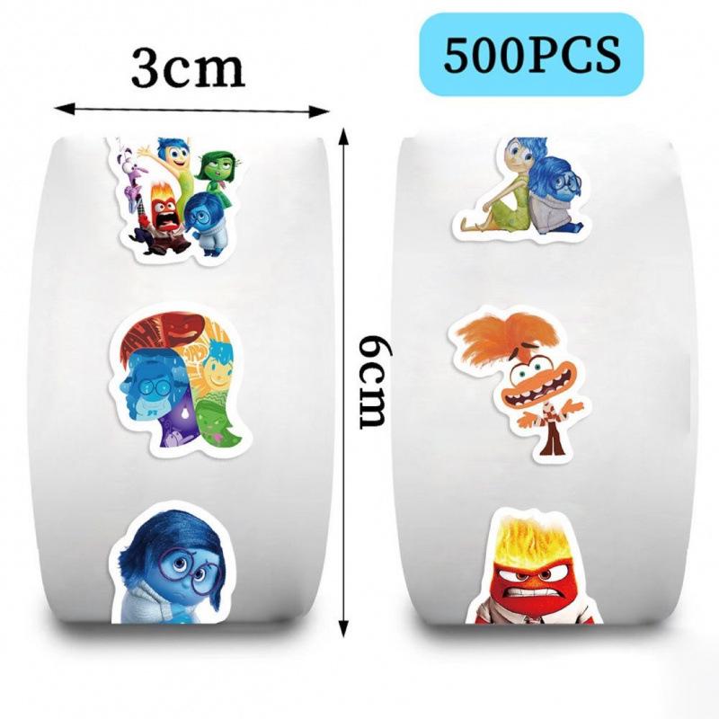 500pcs Inside Out Cartoon Stickers Greeting Card Label Packaging Sealing Stickers Toys Gift Creative Diy Journal Notebook Decor