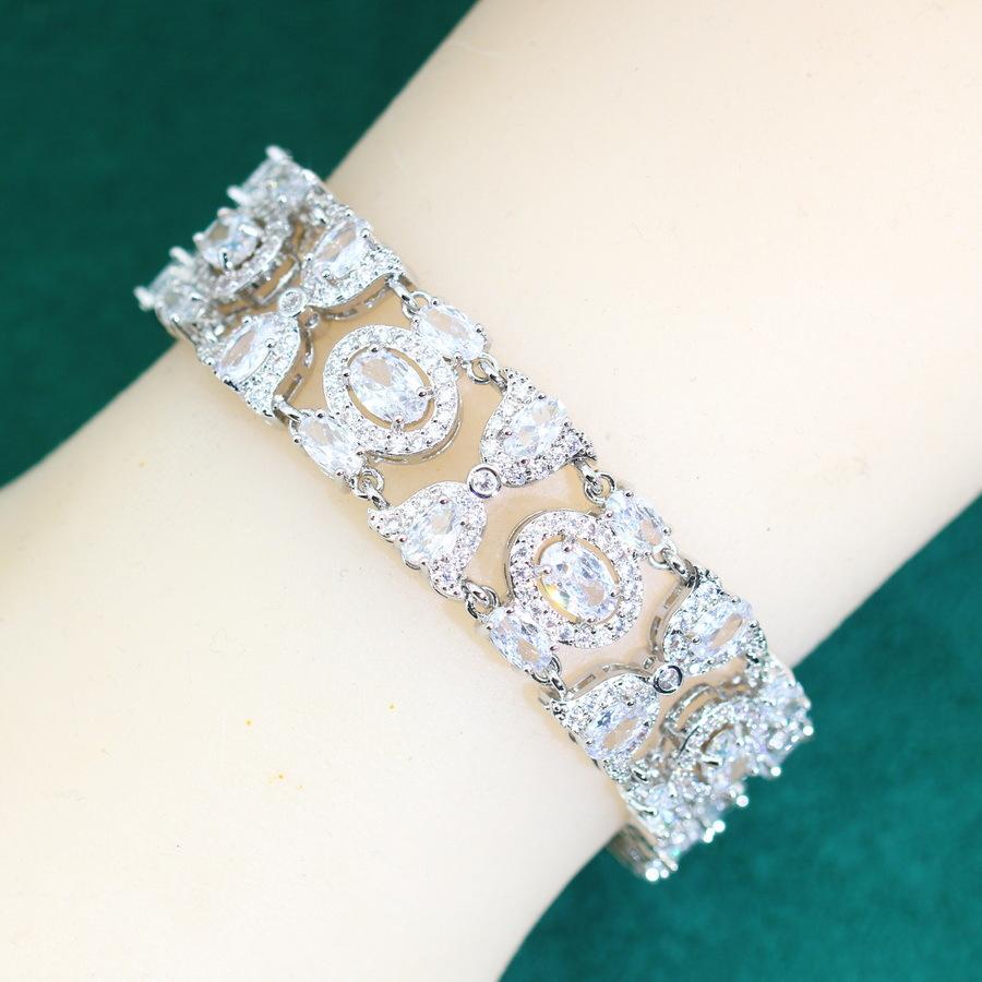 Популярная бижутерия Мода Медный сплав ААА Циркон Браслет