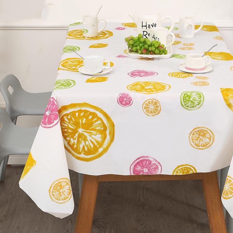 Warm Cozy Atmosphere Heat Resistant Waterproof Oil Proof Tablecloth For Home Dining