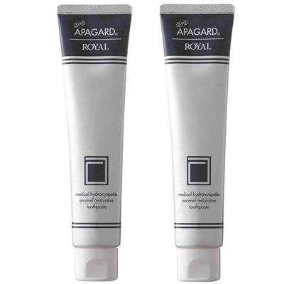 Apagard Royal Dentifricio Medicinale Set da 2 (135g) - Cura Orale Sbiancante