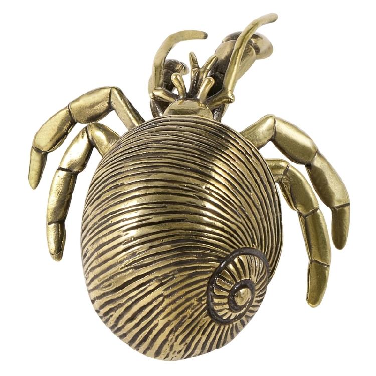 

Metal Hermit Crabs Statue Decors Animal Figurine Decorative Ornament Collectible Figurine for Office Home Desktop Decors 1