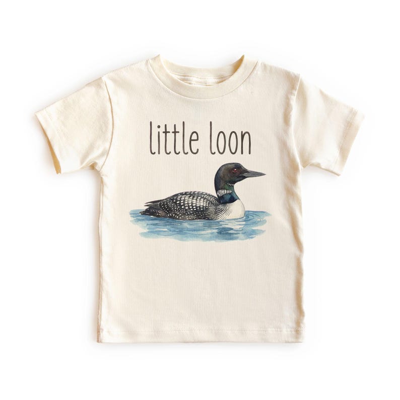 Retro Little Loon Birding Toddler Bird Lover T-Shirt 150