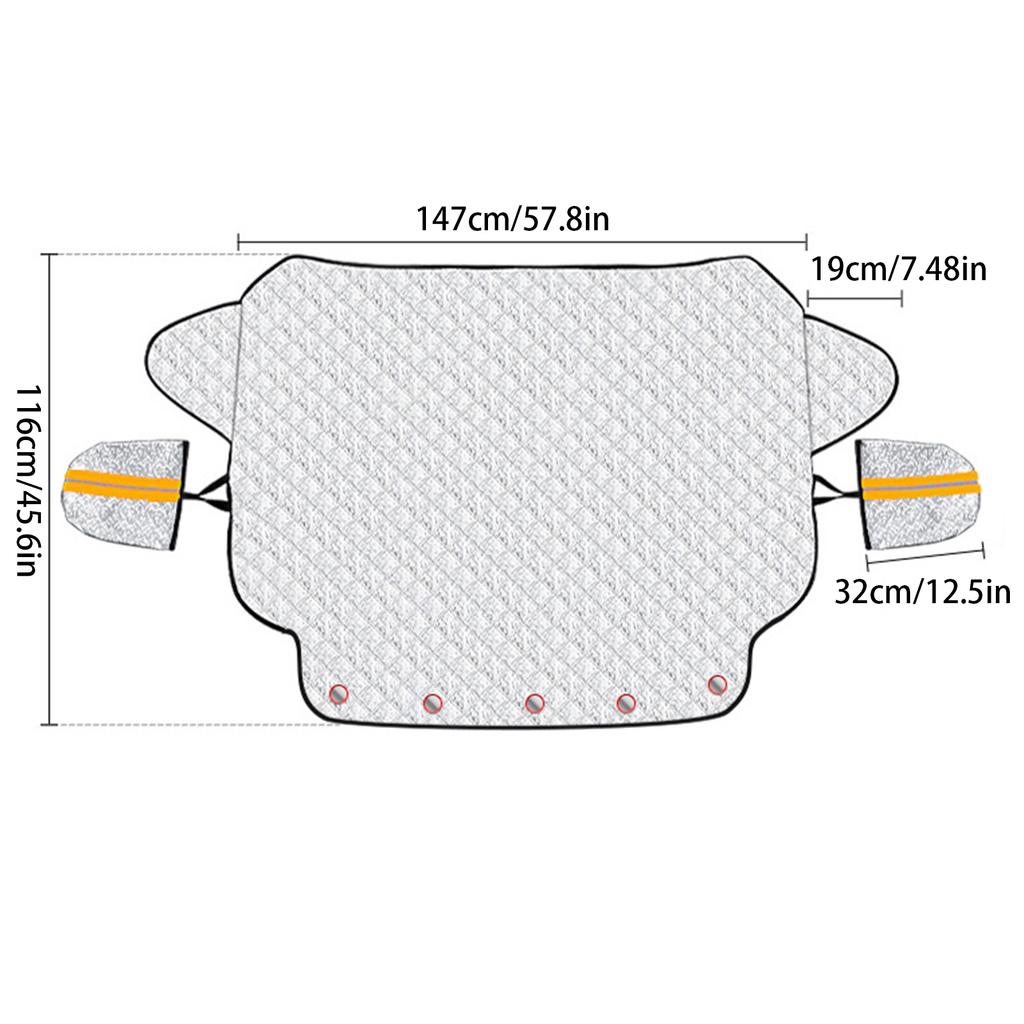 Car Windshield Sun Shad Cover Rainproof, Snow-proof, Windproof, And Ice-proof Non-Scratch Automobile Windshield Snow Cover