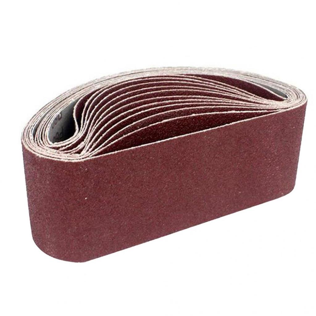 10Pcs Annular Adhesive Assorted Abrasive Grit Sanding Belt Sandpaper Sander