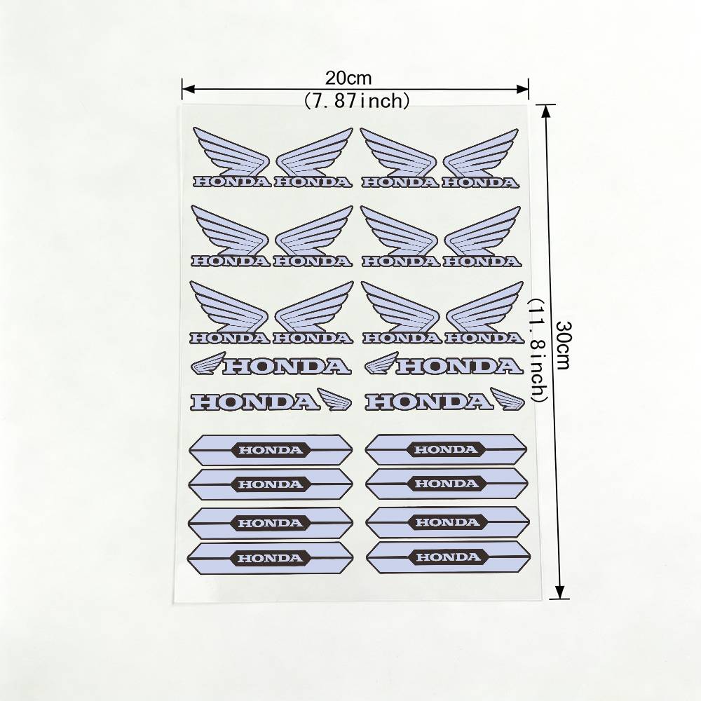 For Honda 18 colors Motorcycle Reflective Stickers Waterproof Decals for Helmet Scooter Fuel Tank Toolbox Racing PH2 rlgc6