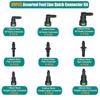 Fuel Line Repair Kit 30PCS with SAE 7.89mm 9.49mm 9.89mm Quick Connect Fittings for 8mm Inner Diameter Nylon Hose