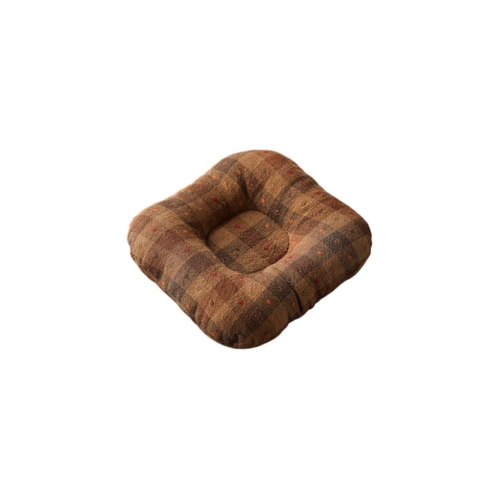 

Cloth Drink Cup Mat Soft Teapot Mat Durable Plaid Square Coaster Drinkware Accessories Style 2