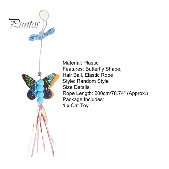 Hanging Cat Toy Exquisite Self-adhesive Relieve Stress Swing Butterfly Interactive Pet Supplies