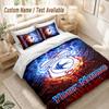 Custom Name Bedding Set 3 PiecesCardiff City Print Duvet Cover + 2 Pillowcases Soft Bed Decor