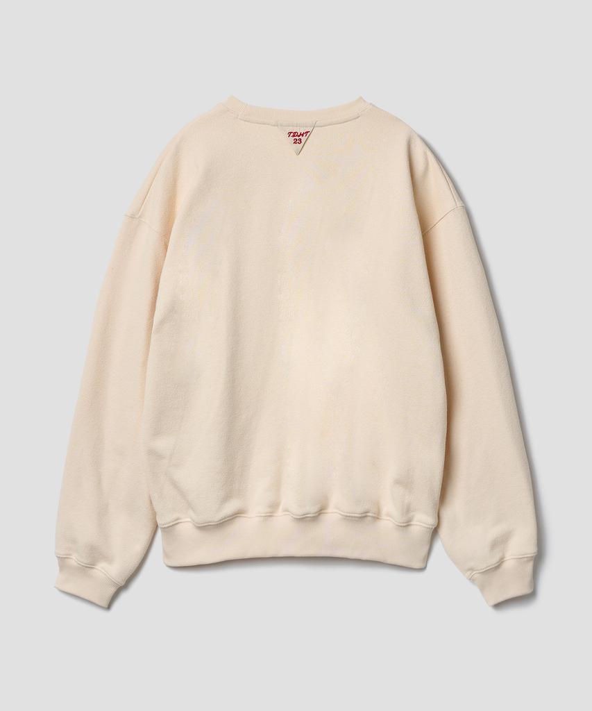 TTUDEMENT Clover Boucle Sweatshirt Ivory