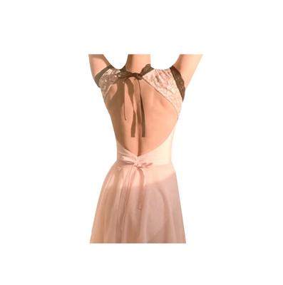 ProDance Spitze Hoher Hals Trikot, 3 Farben, Ballett Trikot, Stilvoll, Süß, Günstig, PLHI012NO (Hellrosa, L)