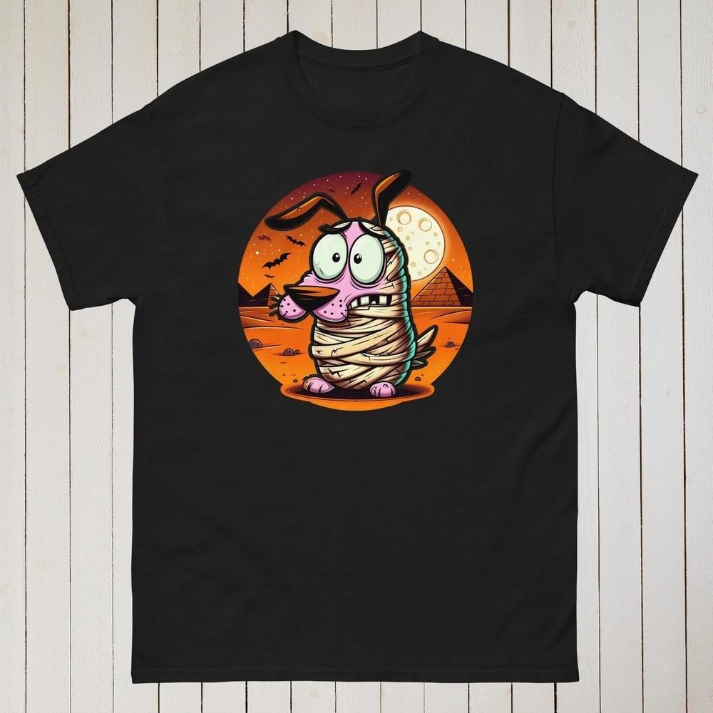 Courage the Cowardly Dog Mummy Halloween Graphic T-Shirt CM307 Unisex T-Shirt XXXL
