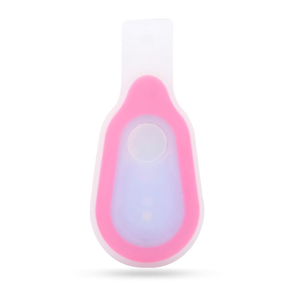 Waterproof Outdoor Portable LED Mini Night Light Running Button Silicone Clip Lamp
