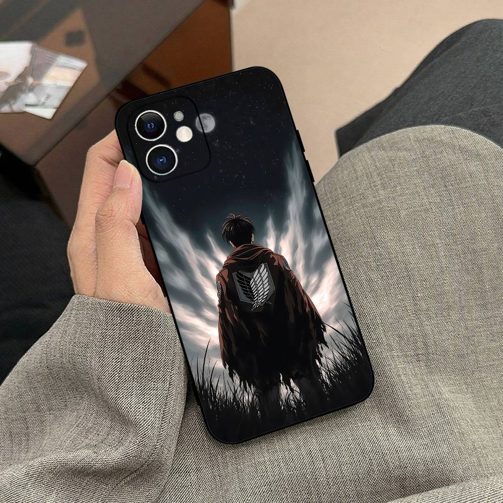 Levi B-AckermanY Attack On Titan Phone Case Black Phone Case For IPhone 17/16/15/13/14 Pro Max/ 11Plus/X/Xr/Xs Max 13mini
