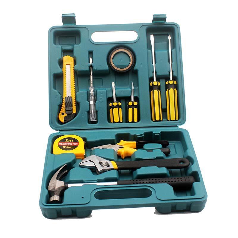 8-piece Set 9-piece Set 12-piece Set 16-piece Set Car Home Dual-purpose Combination Toolbox Car Hardware Tool Set Gifts
