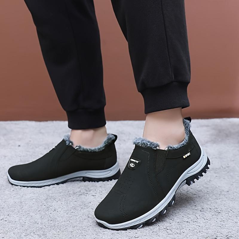 Men's Snow Boots Slip-On Shoes Fashionable Casual Winter Boots