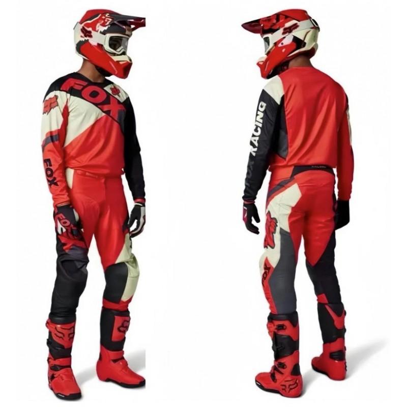 FOX Off-Road Downhill Cycling Jersey Set Breathable Quick-Dry Mountain Bike Motocross Apparel Unisex