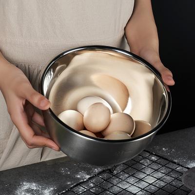 Stainless Steel Noodles Ramen Bowls Salad Fruit Bowl Soup Tureen Food Plates Large Beat Egg Basin Tableware Kitchen Utensils