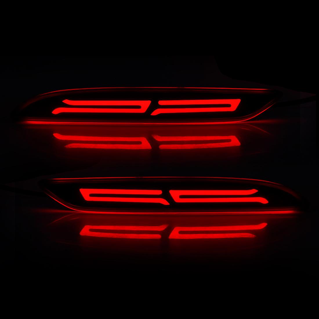 

Светодиодный отражатель заднего бампера для Chevrolet Cavalier 2020 2025 2025 Предупреждение о торможении Динамический указатель поворота Автомобильные аксессуары 12 В Smoked Shell