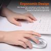 Portable Wireless Mouse Bluetooth-Compatible 2.4Ghz Dual Modes Computer Wireless Mice Mute For Pc Xiaomi Pad Laptop Macbook