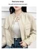 Autumn/Winter Women's Leather Jacket – Short, Loose, Slimming, and Versatile Fashionable Coat