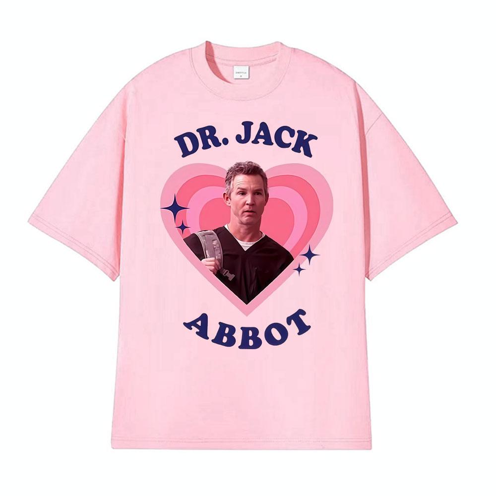 Funny Dr Jack Abbot Retro Pop Art Heart Printed T Shirts Men Women Fashion Hip Hop Oversized T Shirt Loose 100 Cotton Tshirts