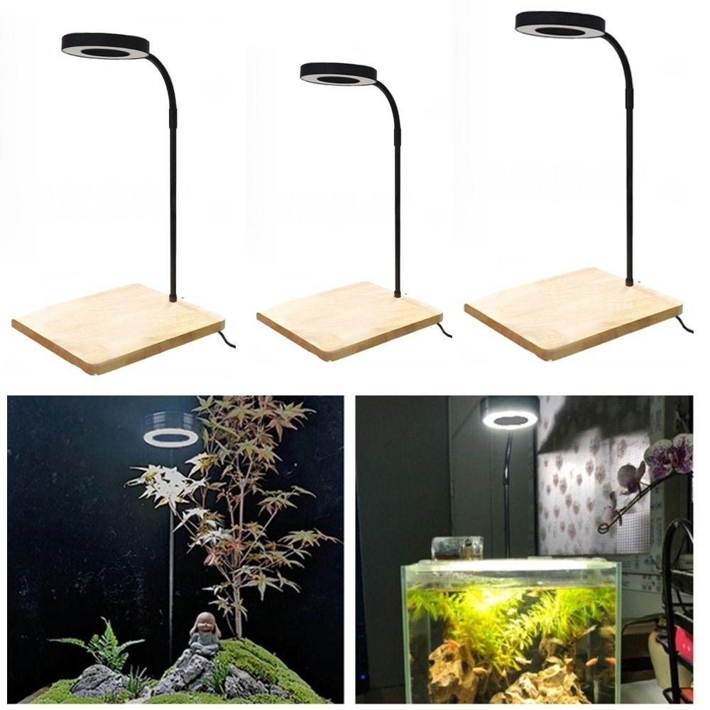 Retractable Height Aquarium Landscape Lights with Wood Board Plant Growth Light  Aquarium Lighting