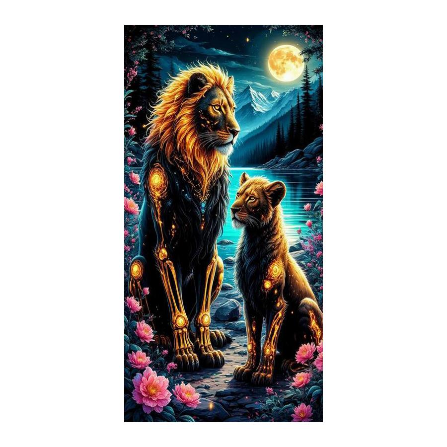 Leopard Lion Dragon Large Size Diamond Painting New Collection Wild Animals Diy Full Square Round Drill Rhinestone Embroidery Mosaic Cross Stitch Kits